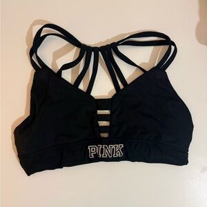 PINK Victoria's Secret Black Sports Bra